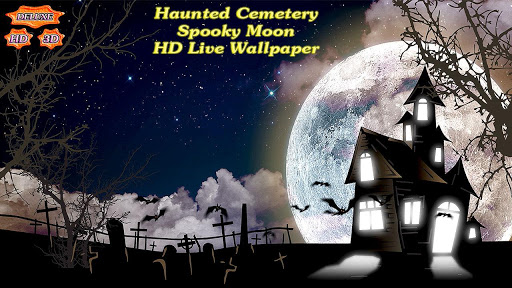 【免費個人化App】Haunted Cemetery Spooky Moon-APP點子