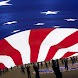 American Flag Clock Widget Pro