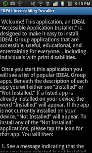 IDEAL Accessible App Installer