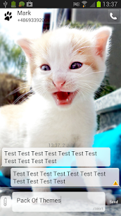 Free Sweet Kitty Theme for GO SMS APK for PC