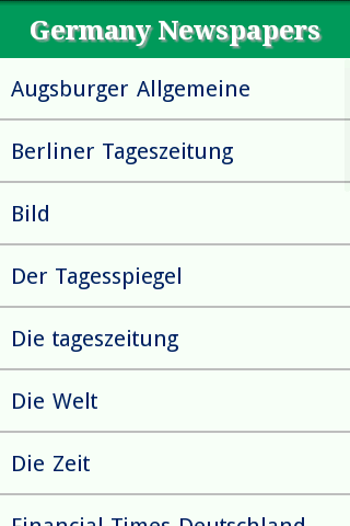 Germany Newspapers Site List