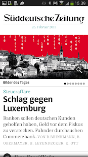 Android-Anwendung Süddeutsche Zeitung Screenshot