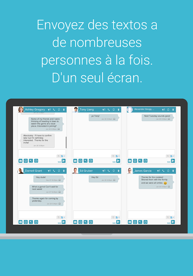 SMS Gratuit depuis votre PC Applications Android sur Google Play