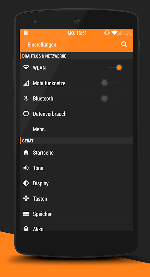 Xen Orange CM 11 Theme - screenshot