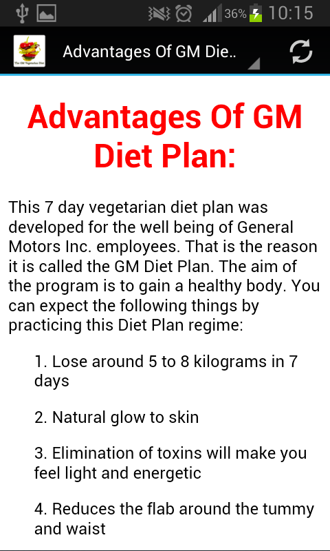 Gm Motors Diet Side Effects