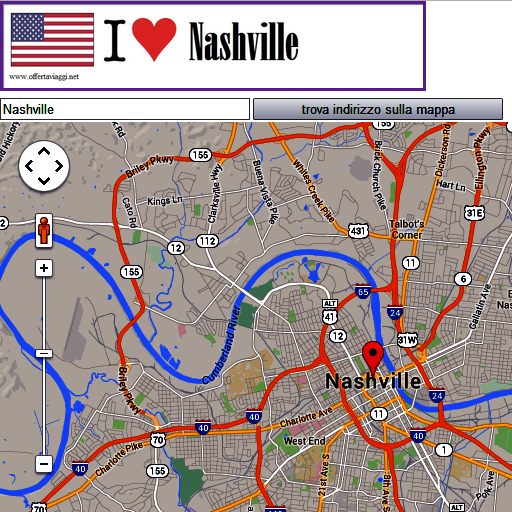 Nashville map