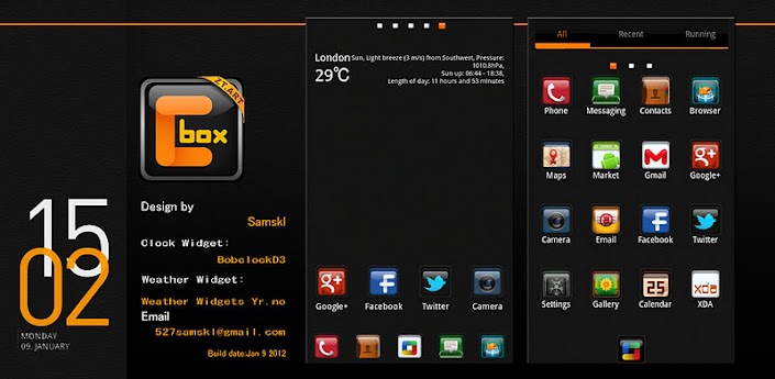 C Box Theme GO Launcher EX v1.0