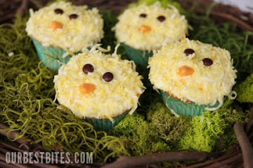 {Easy} Spring Chick Cupcakes