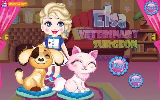Elsa Cute Pets Caring