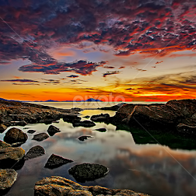 The Red Sky by Yudha Yudhistira - Landscapes Sunsets & Sunrises