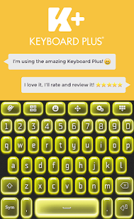 Lastest Keyboard Plus Neon Yellow APK for PC