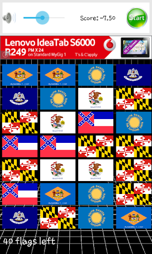 USA 50 States Flags