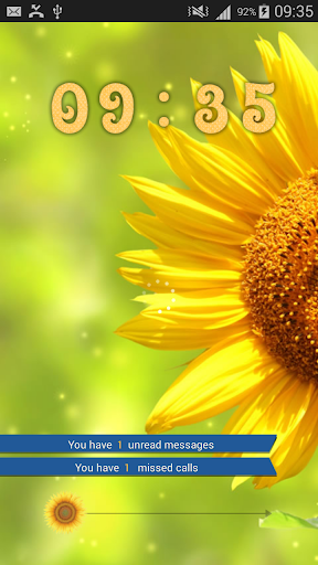 Sunflower HD GO Locker Theme