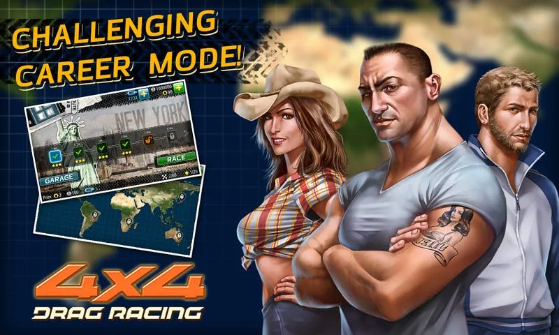   Drag Racing 4x4: captura de tela 