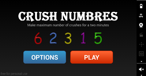 Crush Numbres for kids