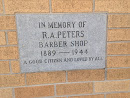 RA Peters Memorial brick