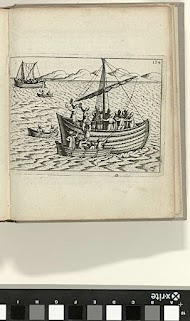 Ontmoeting met een Russische lodja op zee, 1597