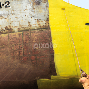 The Painter by Enamul Kabir Rony - People Portraits of Men