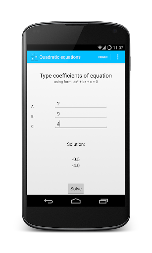 【免費工具App】Quadratic Equations Calculator-APP點子