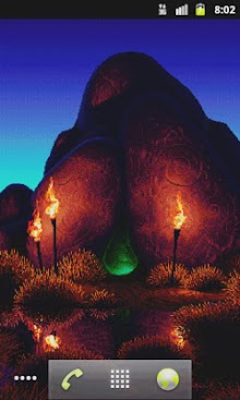Burning torches Live Wallpaper