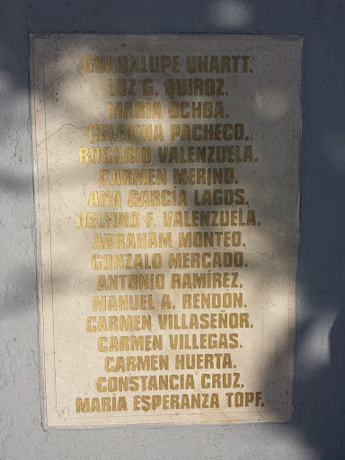 Placa Guadalupe Uhartz