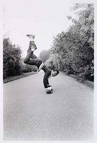 Op het skateboard in het Vondelpark