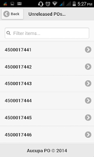 SAP PO approval Android app Screenshots 2