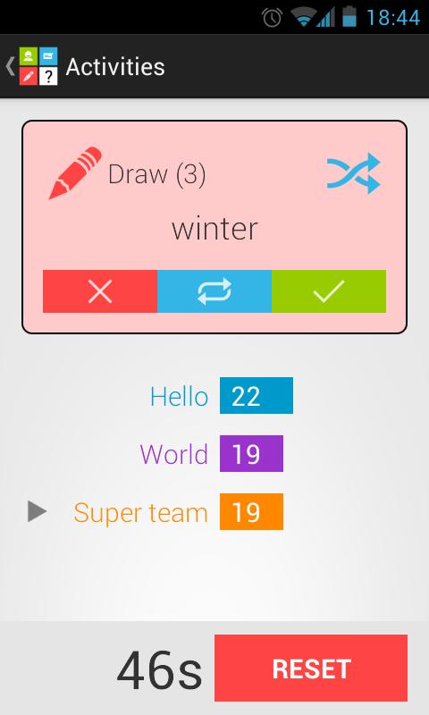 Activities Screen 3
