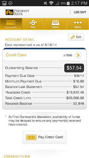 【免費財經App】Fremont Bank Credit Card-APP點子