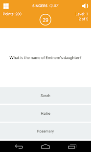 Singers Quiz Game screenshot