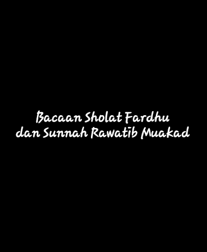 Sholat Fardhu Sunnah Rawatib