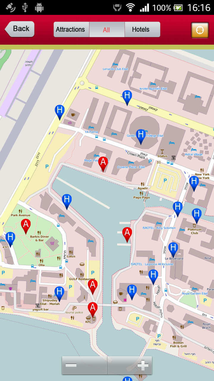 Eilat Offline Map Travel Guide Screen 2