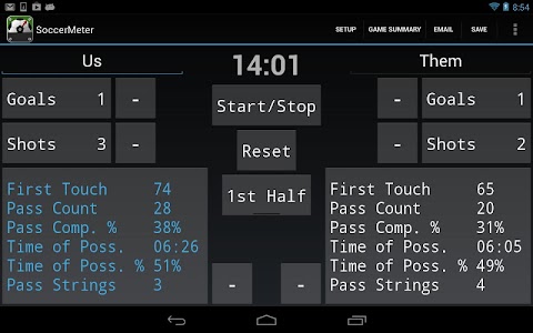 SoccerMeter screenshot 0
