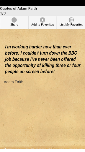 Quotes of Adam Faith