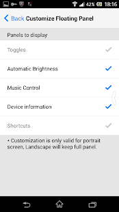 Control Panel  - Smart Toggle Screenshot