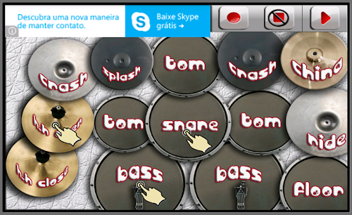 Android application Drum Kit Plus screenshort