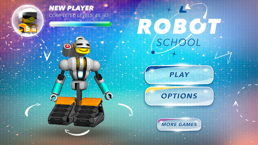 Robot School. Programming Game Screen 1