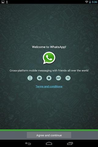 Install Whatsapp on tablet