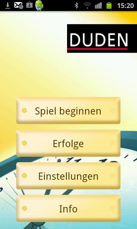 Android application Gegen die Zeit screenshort