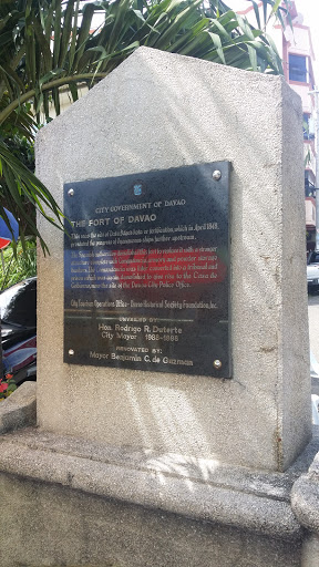 Fort Of Davao Plaque