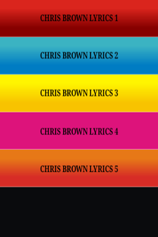 Just The Lyrics - Chris Brown