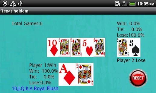 Texas Holdem calculator Screenshots 0