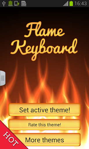 Fire Keyboard GO Theme