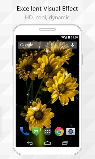 Shiny Flower Live Wallpaper