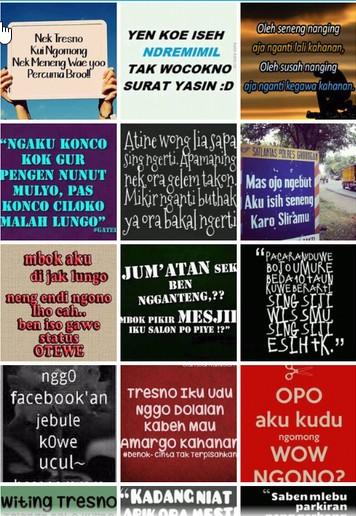 Gambar Kata Lucu Bahasa Jawa adalah aplikasi yang berisi kumpulan kata