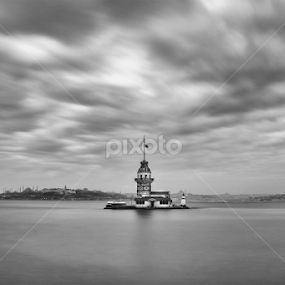 The Maiden Tower by Mustafa Çetinkaya - Landscapes Cloud Formations