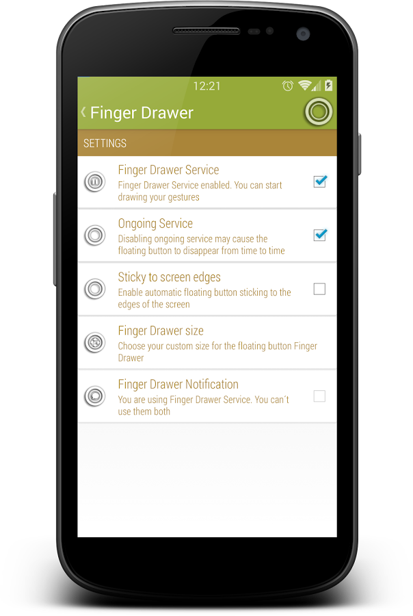 Finger Gesture Launcher - screenshot