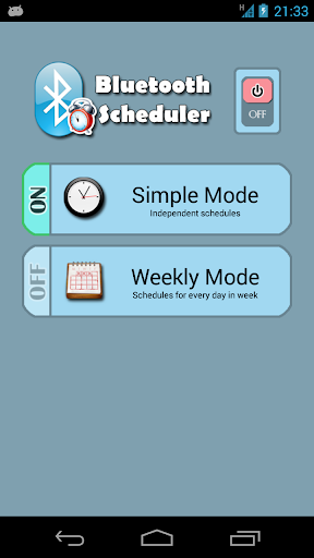 Bluetooth Scheduler