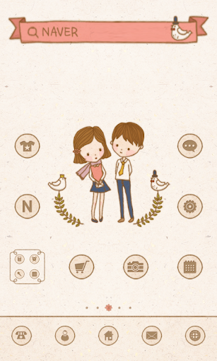 Girl boy dodol launcher theme