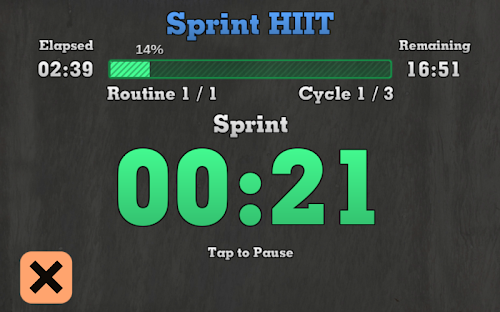 Android application Workout Interval Timer Pro screenshort